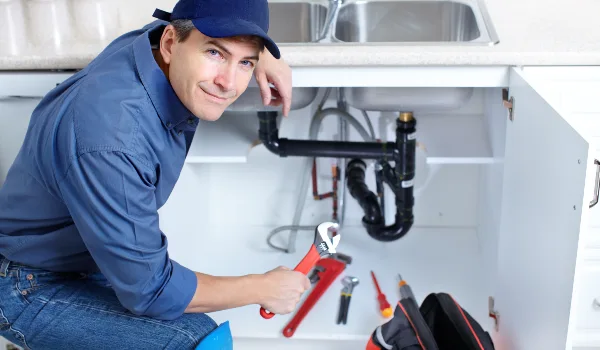 a plumbing technician with a tool belt in Cedar Park, TX - Burst Pipe Repair