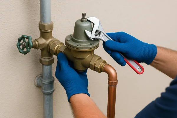 a leaking sink pipe with some tools on the floor in Cedar Park, TX - Burst Pipe Repair